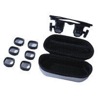 24X Headband Magnifying Glass 2X 6X 10X with 2 Led Light Magnifier for Jewelry Watch Repair Solderin