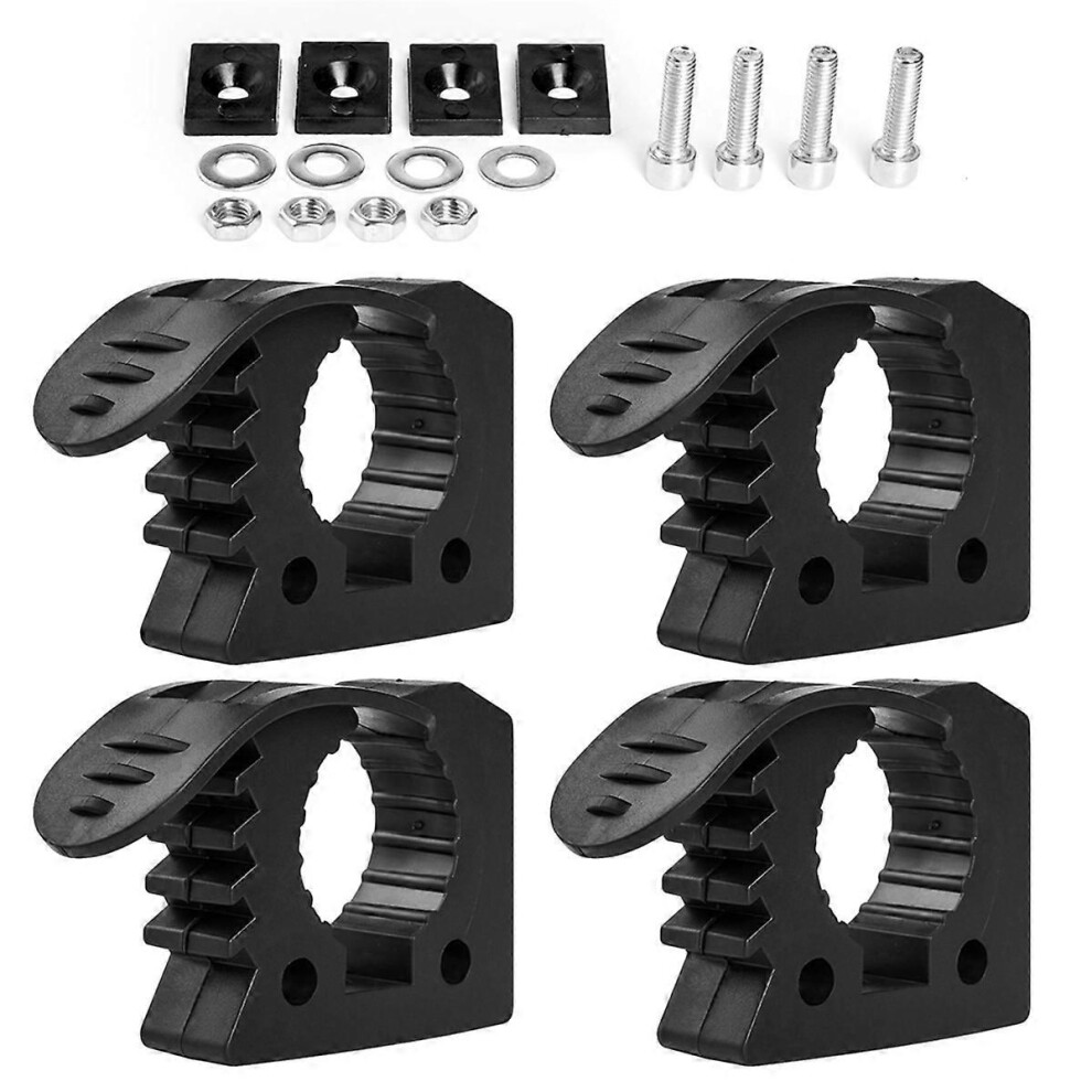 4 Pcs Quick Release Rubber Clamp Fist Mount Clamps Mounting Kit 1-1/5Inch To 1-1/2Inch Diameter Tool 9409192860996
