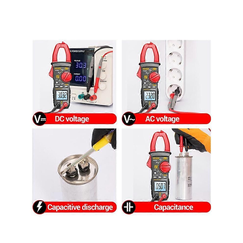 Aneng Pn200 Digital Clamp Meter Dc/Ac 600A Current 4000 Counts Multimeter Ammeter Voltage Tester Car 9409192860194