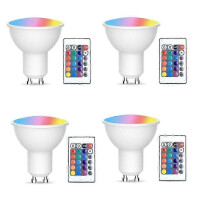 Σετ λαμπτήρων LED GU10 με τηλεχειριστήριο, 17 λαμπτήρες που αλ