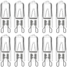 G9-Halogenlampe, 28 W, 230 V, 370 lm, 2700 K warmweiß, dimmbar, G9-Kapsellampen, 10er-Packung
