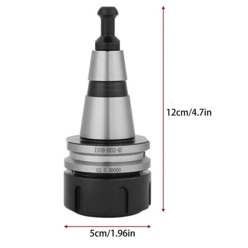Τσοκ κοχλία από ανοξείδωτο χάλυβα ISO30 ER32 G2.5 30000RPM για τόρνο φρεζαρίσματος CNC 1