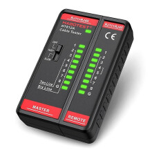 Probador de cables de red HABOTEST HT812A, prueba de continuidad de línea telefónica por cable compatible