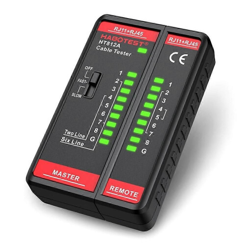 HABOTEST HT812A Δοκιμαστής καλωδίων δικτύου, Δοκιμή συνέχειας καλωδιακή