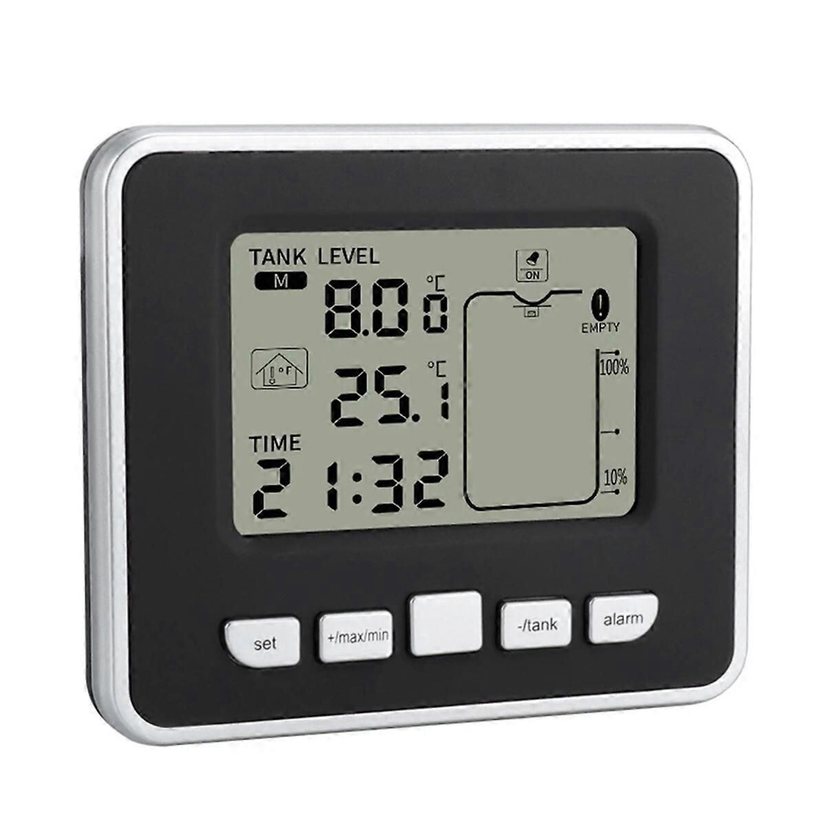 Ultrasonic Wireless Water Tank Liquid Level Meter with Temperature ...
