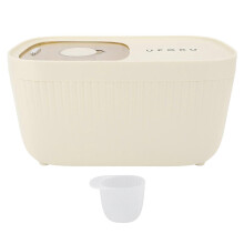 Rice Bins with Measuring Cup, Sealed Clear Plastic Rice Storage Container for Rice Flour, Grains, White, L 15kg, 28.5cm