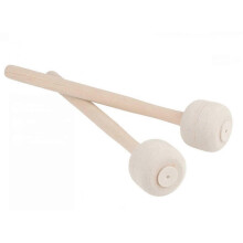 2 piezas de martillos grandes para caja de tambor con cabeza de fieltro y martillos grandes de madera