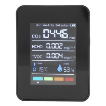 Air Quality Monitor Infrared CO2 Detector Temperature Humidity Meter for Home Planting