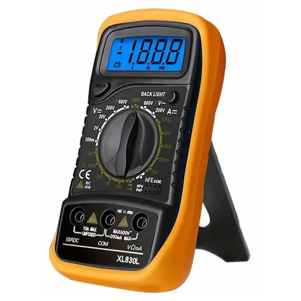 Xl830l Handheld Digital Multimeter Lcd Backlight Portable Ac/Dc Ammeter Voltmeter Ohm Voltage Tester Meter Multimetro B 9409192860453