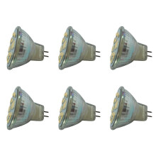 6X 6W GU4(MR11) LED Σποτ MR11 12 SMD 5730 570 DC 12V, Θερμό Λευκό