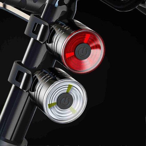 Bike Front and Rear Light, Waterproof Handlebar Light, Bright Front and Rear Light 1