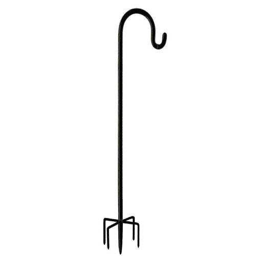 48inch Outdoor Shepherd's Hook, Heavy Duty Bird Feeder Post