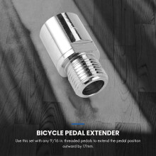 Mountain Road Bicycle Pedal Lock Extension Shaft Pedal Extension Extension Steel Shaft Pedal Extender For Bicycle Pedal