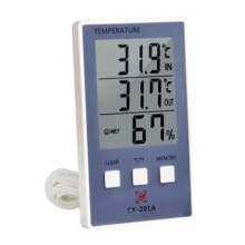 Digitales Thermometer/Hygrometer für Innen- und Außenbereiche, Temperatur- und Feuchtigkeitsmesser (C/F),
