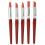 5pcs Large Red Rubber Tip Brushes Clay Sculpting Pottery Carving Tool 1