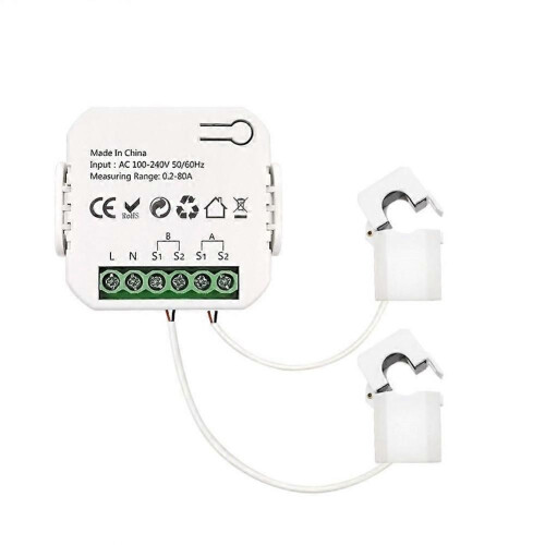 Μετρητής Ενέργειας ZigBee WiFi Αμφίδρομος με Αισθητήρα Ρεύμα