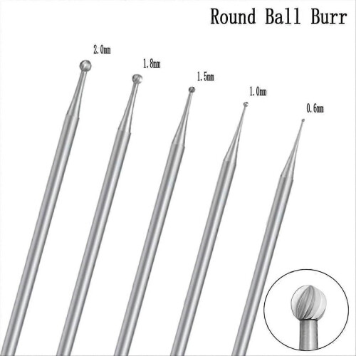 24Pcs 3/32inch Shank Burr Sets,Includes Ball Burs, Stone Setting Bits 1
