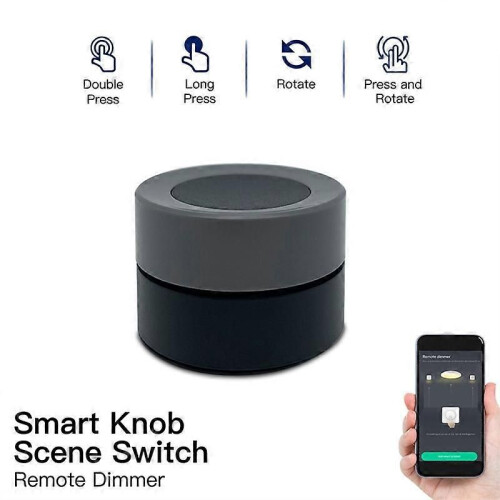 Tuya ZigBee Smart Knob Switch Wireless Scene Switch Button Controller Battery Powered Automation Sce 1