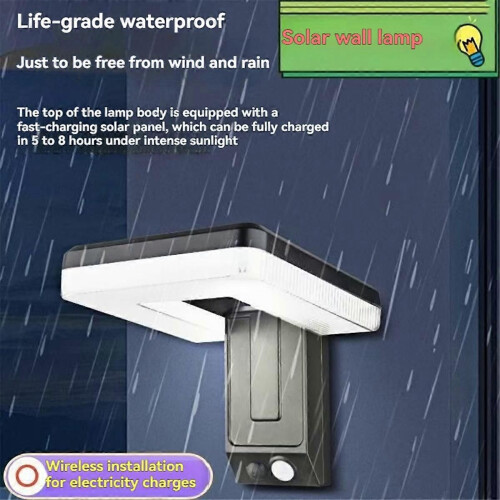 LED Solar Wall Light Outdoor Outdoor foldable solar wall light 2