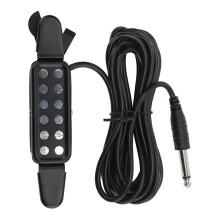 Acoustic Guitar Electric Transducer Soundhole Pickup Preamplifier Punching Free Accessories
