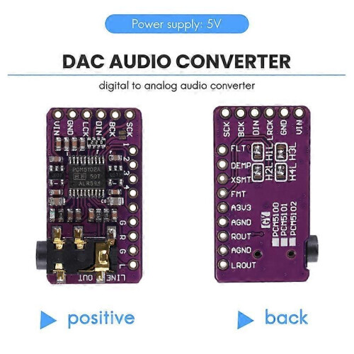 PCM5102 I2S IIS Digital Audio Decoder Module for 2