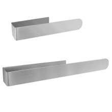 2pcs Stainless Steel Paper Towel Rack Bathroom Multifunctional Toilet Paper Holder Punch-Free Sanit