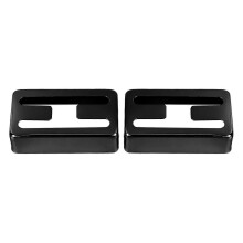 2 piezas de cubierta para pastilla de guitarra con orificio en H, latón de alta dureza, carcasa para