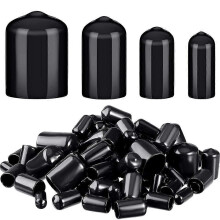 80 Pieces Rubber End Caps Flexible Bolt Covers Screw Caps Thread Protectors in 4 Sizes 1/4 to 3/4 I