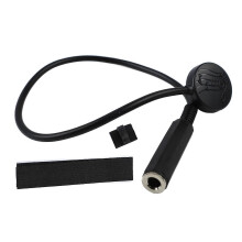Pastilla de contacto universal compatible con guitarra acústica, negra, de madera, compatible con instrumentos