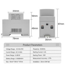 Monitor de potencia de kWh y voltaje CA, medidor multifunción, medidor de voltaje y amperaje