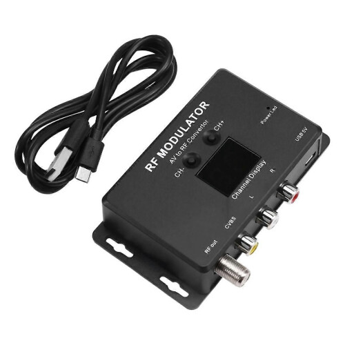 M60 RF Modulator AV to RF Converter UHF Modulator RF Signal Converter 1