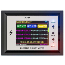 Probador de capacidad de batería ATORCH, medidor de culombios WiFi, voltímetro-amperímetro de 500 A,