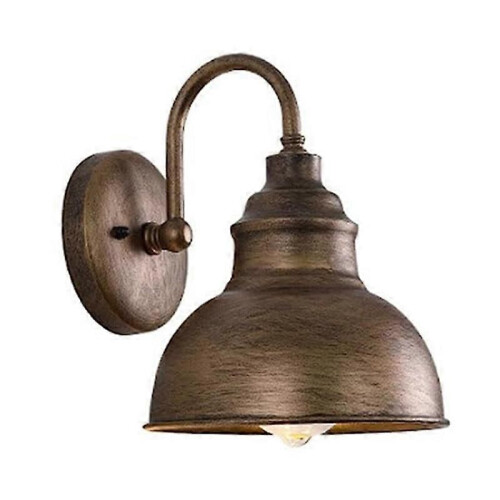 Vintage Απλίκα Τοίχου Gooseneck Barn Flat Light (Μπρούντζος) 1