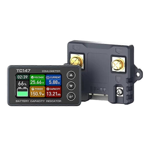TC147 High-Precision Color Screen Coulomb Meter Battery Voltage and Current Meter