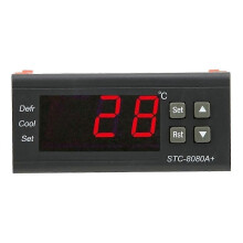 STC-8080A Digitaler Kühlschrank-Abtau-Alarm-Temperaturregler, Kunststoff-Thermostat