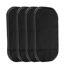 4 PCs Black Magic Sticky Pad Anti Slip Mat Car Dashboard for Cell Phone
