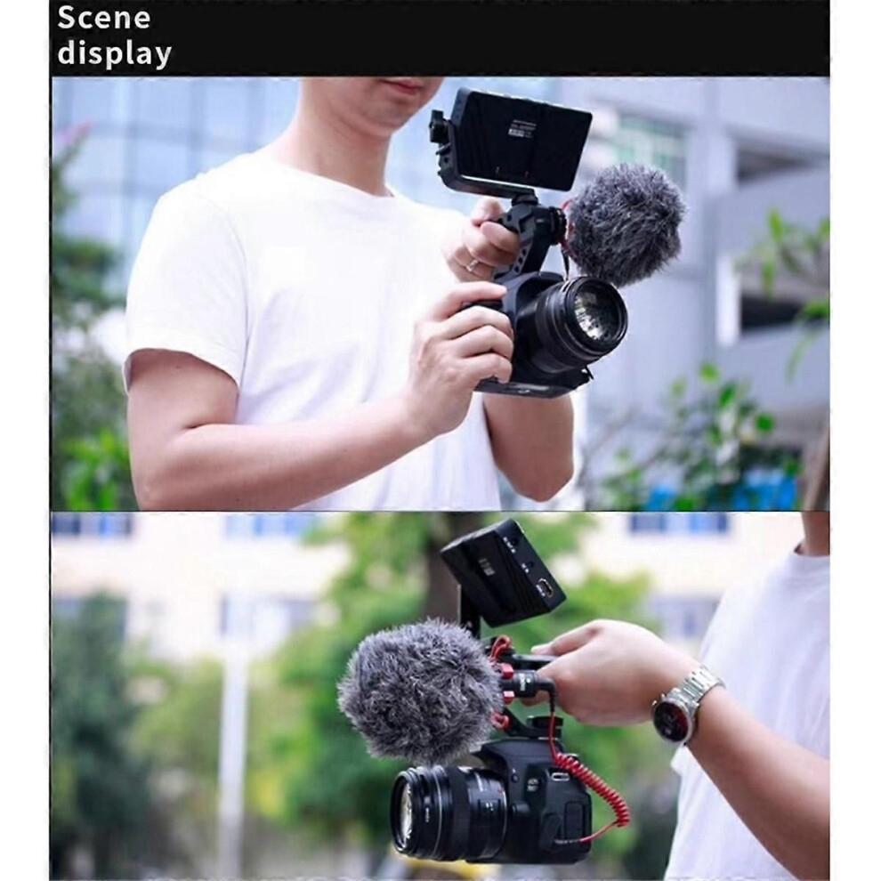 Universal Dslr Camera Rig Top Handle Three Cold Shoe Adapter Mount For Led Microphone Metal Cheese Handle Grip Light 9409192877017