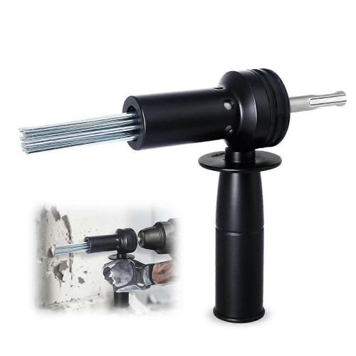 SDS Plus Electric Hammer Needle Scaler Adapter for Rust Removal Concrete Drilling Tile Installation 2