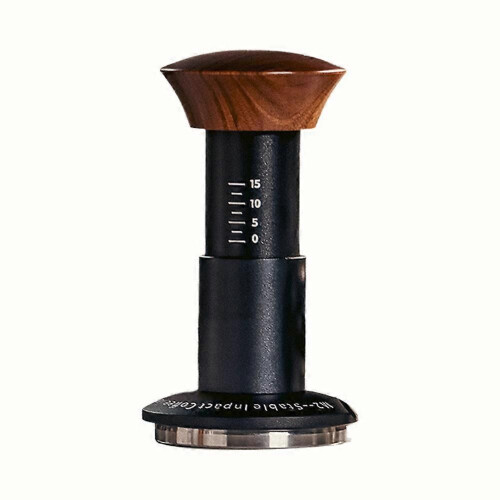 Pressino per caffè, pressino per espresso con pressino a molla calibrata e base ondulata, distributore