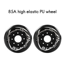 Roller Skate Wheels High Elastic Wear- Brake Wheels Inline Skating Wheels Roller Skates Flat Flower Wheels 80mm