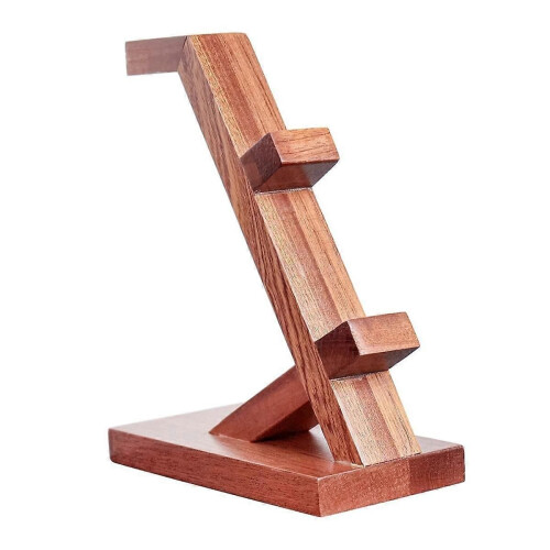 Suitable for / Controller Bracket, Headphone Headset Bracket, Solid Wood Bracket, Three-Layer Storage