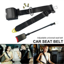 Car Seat Belt Universal Auto Locking Seat Safety Belt 3 Point Retractable Car Safety Adjustable Belt for Sedan Truck Bus