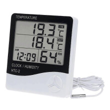 Digitales Innenthermometer mit Hygrometer, präziser Außentemperaturanzeige und Feuchtigkeitsanzeige.