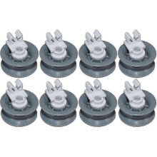 Bosch Neff Siemens diskmaskinshjul övre korg 8-pack