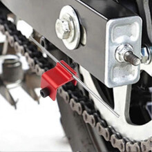 Quick Accurate Alignment Tool Motorcycle Chain Alignment Tool Aluminium Alloy Sprocket Chain Repair Parts Tool Red