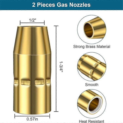 34Pc for MIG Welding Accessory Kit,0.03In Contact Tip Airless Nozzle Diffuser Compatible with H-9/10 1