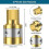 34Pc for MIG Welding Accessory Kit,0.03In Contact Tip Airless Nozzle Diffuser Compatible with H-9/10 3