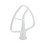 K45B Coated Flat Beater, White 4.5Qt Paddle, Flat Beater. 4