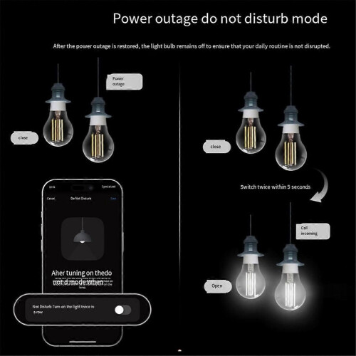 Tuya WIFI Έξυπνη Λάμπα Νήματος 7W LED E27 Ρυθμιζόμενος Φωτισμό 1
