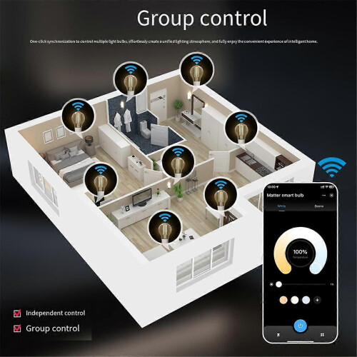 Tuya WIFI Έξυπνη Λάμπα Νήματος 7W LED E27 Ρυθμιζόμενος Φωτισμό 2